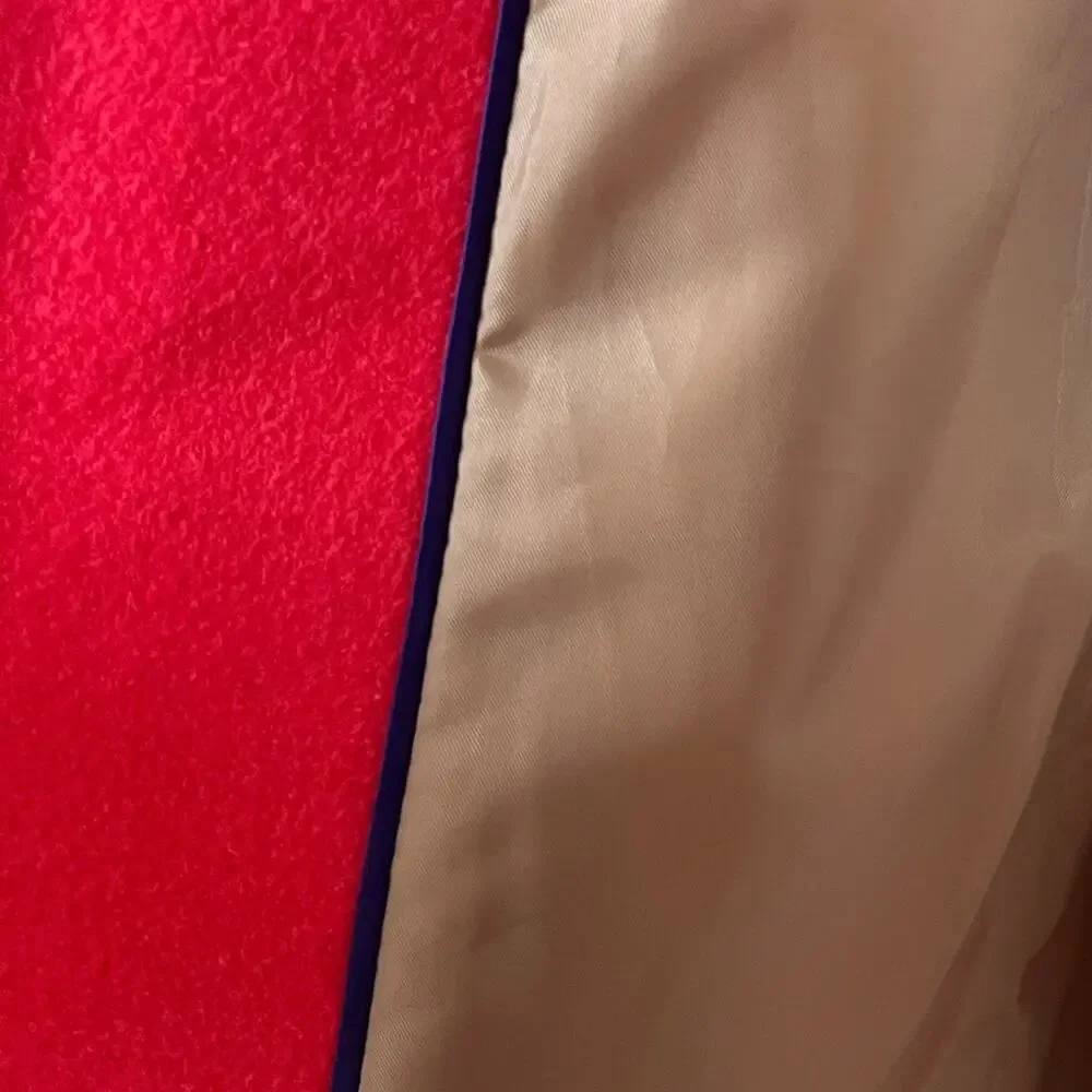 J. Crew Women's Wool Blend Stadium Cocoon Zip Front Coat Pink Women's Size 0 - Picture 10 of 12